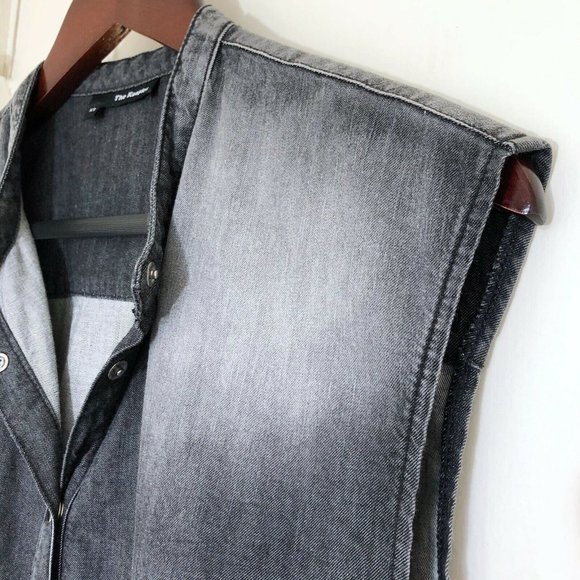 The Kooples Denim Gray Washed Dress - Picture 15 of 15